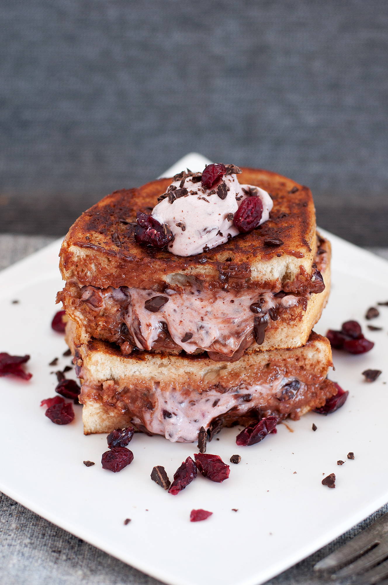 Dark Chocolate &amp; Cranberry Stuffed French Toast | BS&amp;#39; in the Kitchen