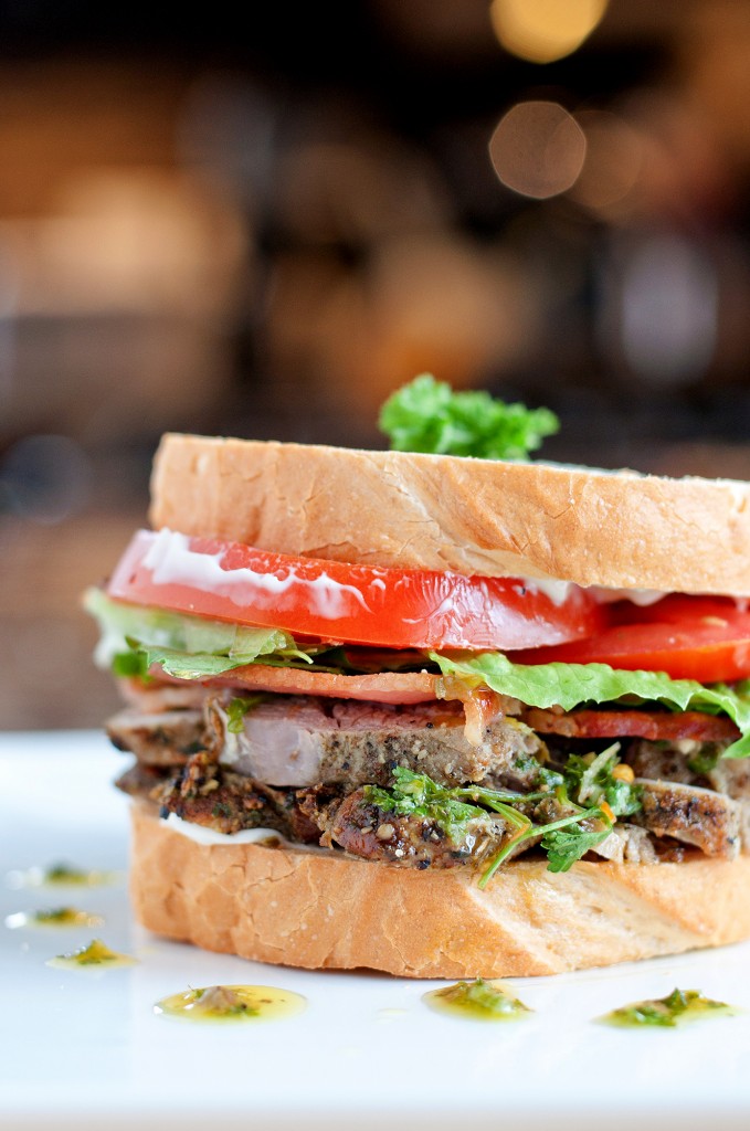 Pork & Salsa Verde Sandwich | bsinthekitchen.com #sandwich #leftovers #bsinthekitchen