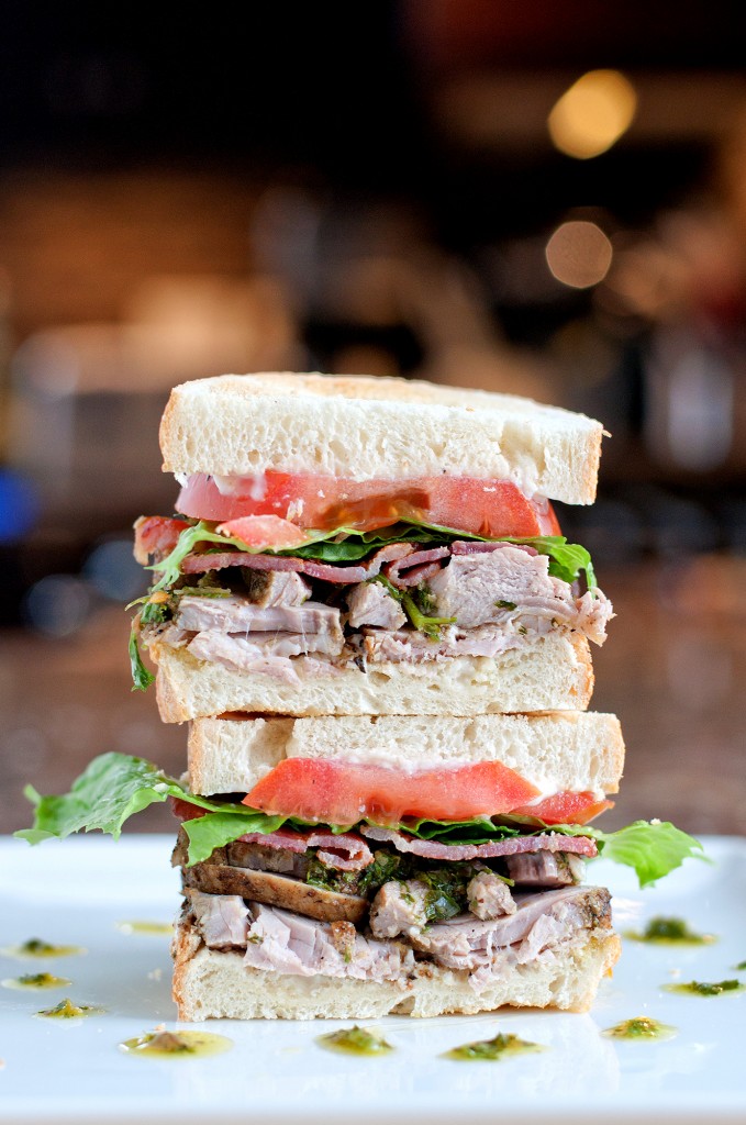 Pork & Salsa Verde Sandwich | bsinthekitchen.com #sandwich #leftovers #bsinthekitchen