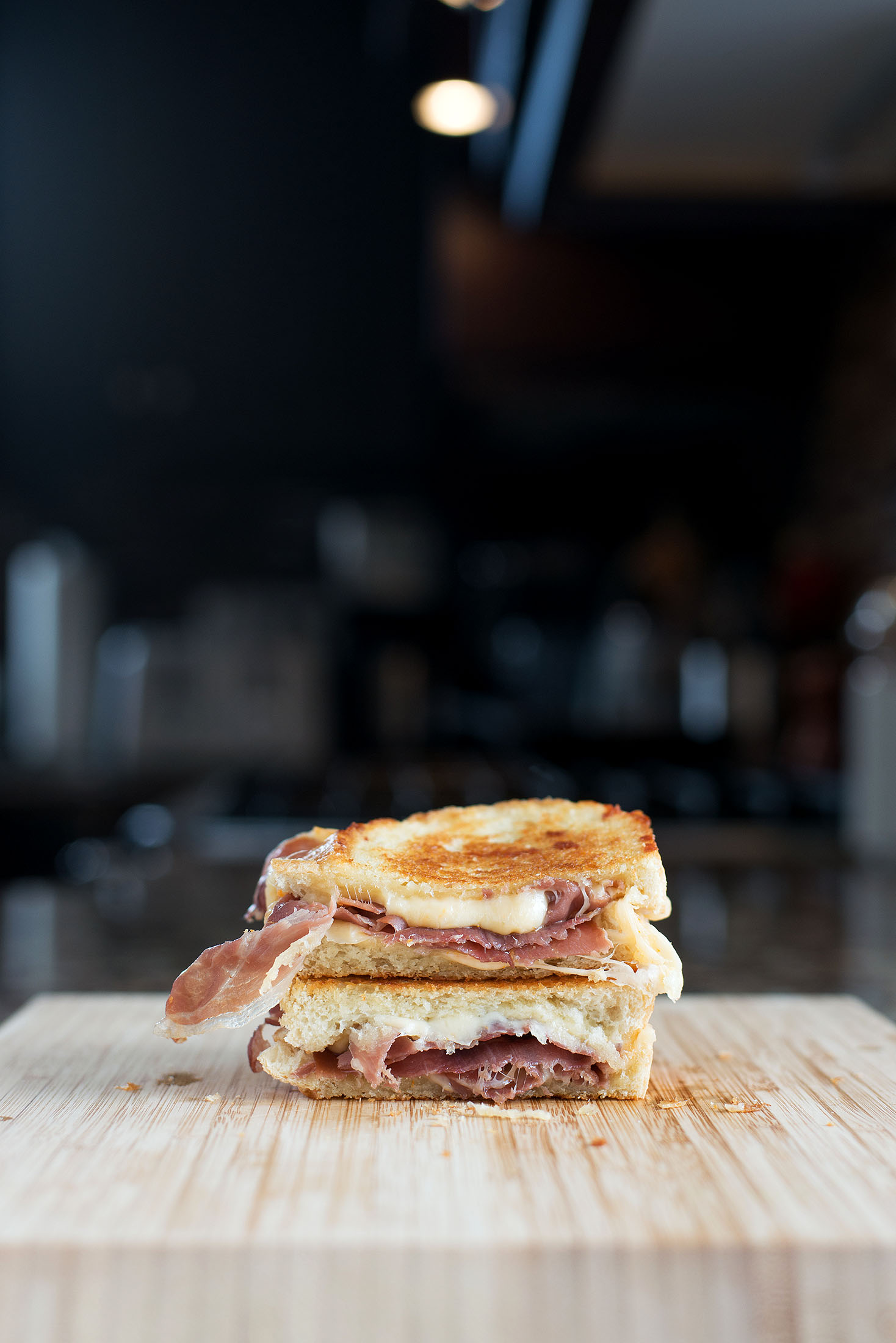 Grilled Cheese with Prosciutto Panini